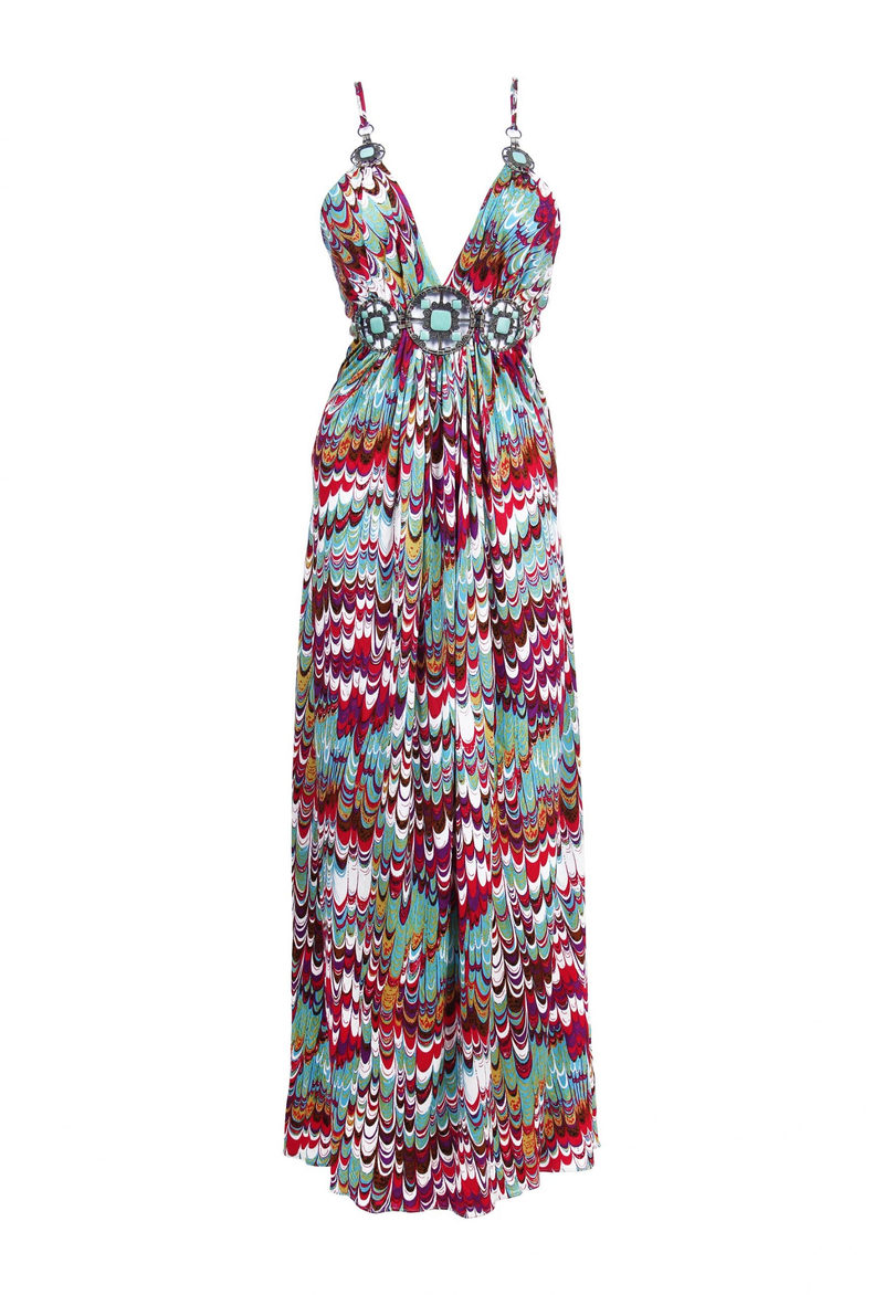 Luxurious dress crafted from 100% viscose jersey