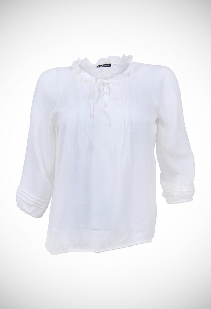 Perfect casual lightweight cotton voile loose fit long sleeve shirt