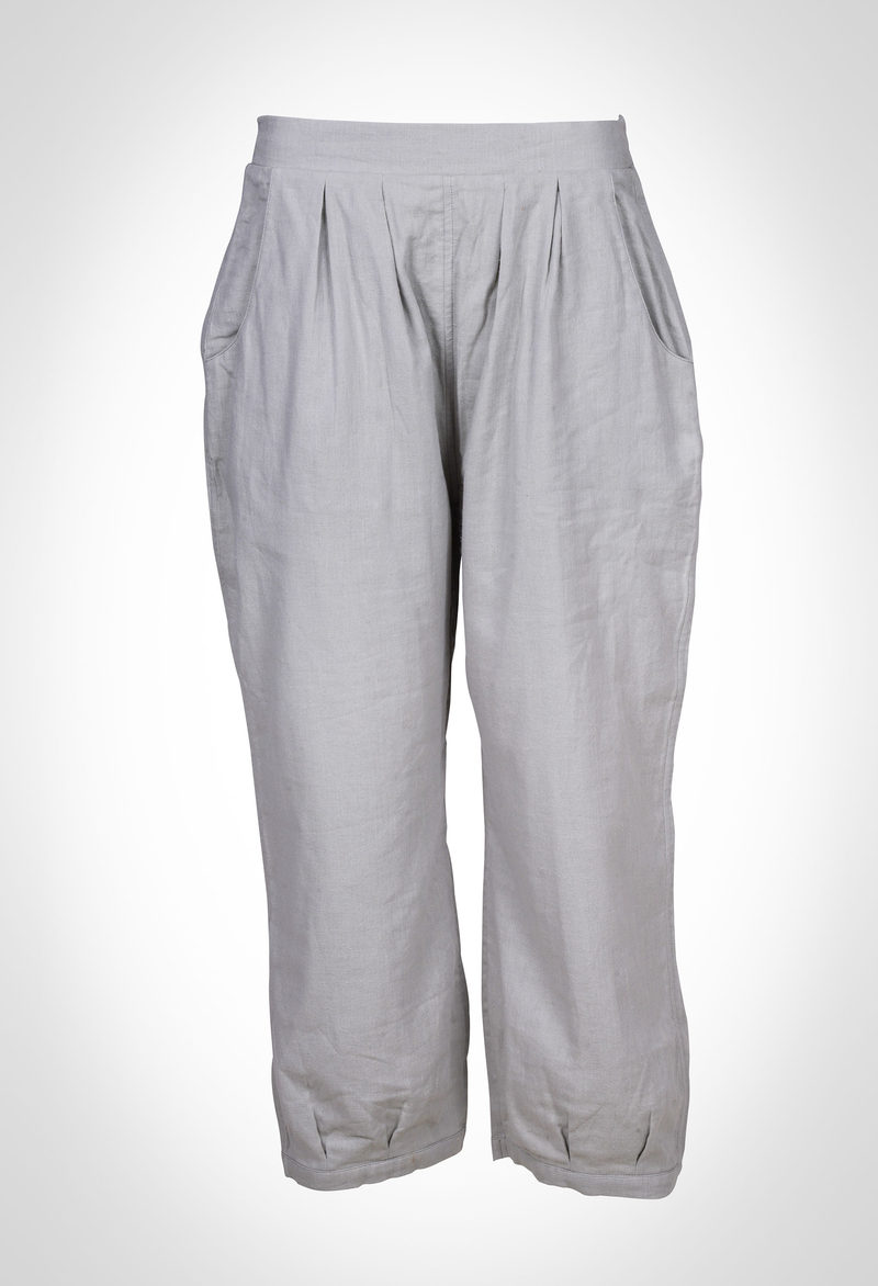 Casual pants in 100% organic cotton double gauze fabric